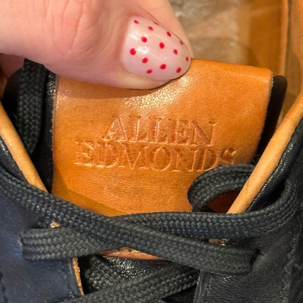 Allen Edmonds Alpha leather lace-up sneakers - Picture 4 of 6